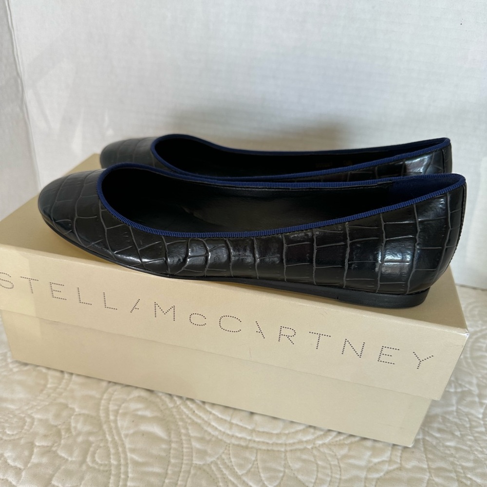 PRICE REDUCED!  Stella McCartney Blue Ballet Flats Size 8 (38 EU) - Picture 9 of 10